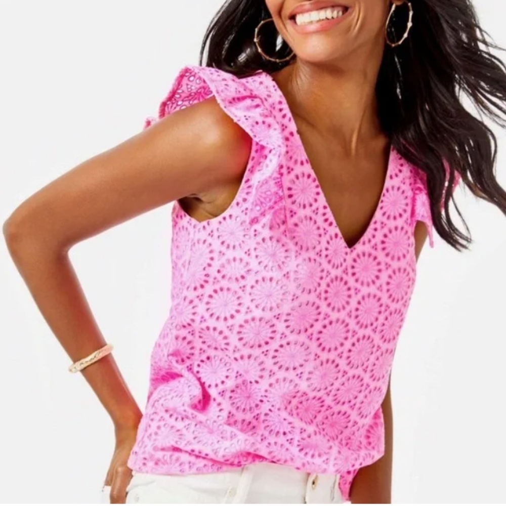 Lilly Pulitzer eyelet top